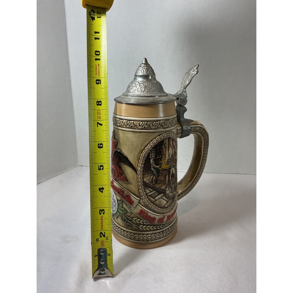 Budweiser A Series Ceramarte Lidded Beer Stein Limited Edition 17th Century Brew - Picture 9 of 16